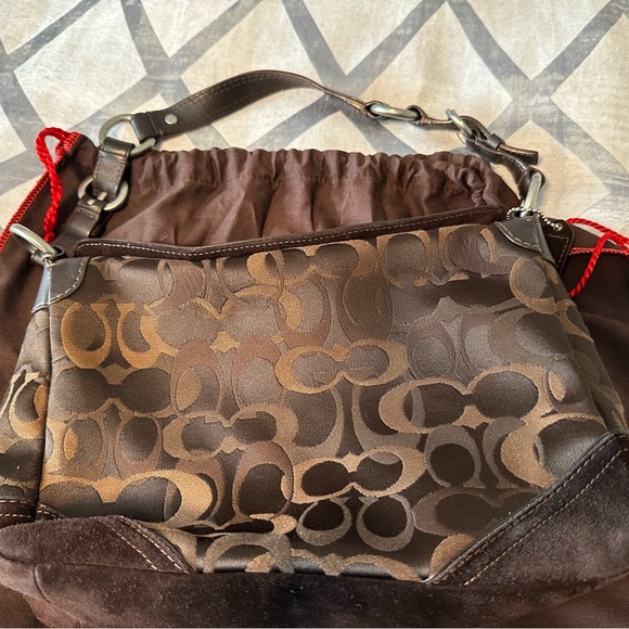 Coach Brown Monogram Purse - Picture 3 of 7